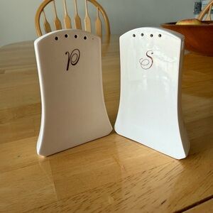 Vintage Nikko Ceramics Cream Floral Salt and Pepper Shaker Set